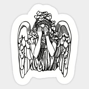 Weeping angel Sticker